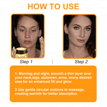 Made and Shipped from USA  🗽𝑽𝑳𝑺𝑽𝑳𝑺® Bee Venom Comprehensive Cream  LAST DAY 80% OFF(Sagging Skin, Fine Lines, Loss of Firmness, Flat Bust, Drooping Hips, and More)