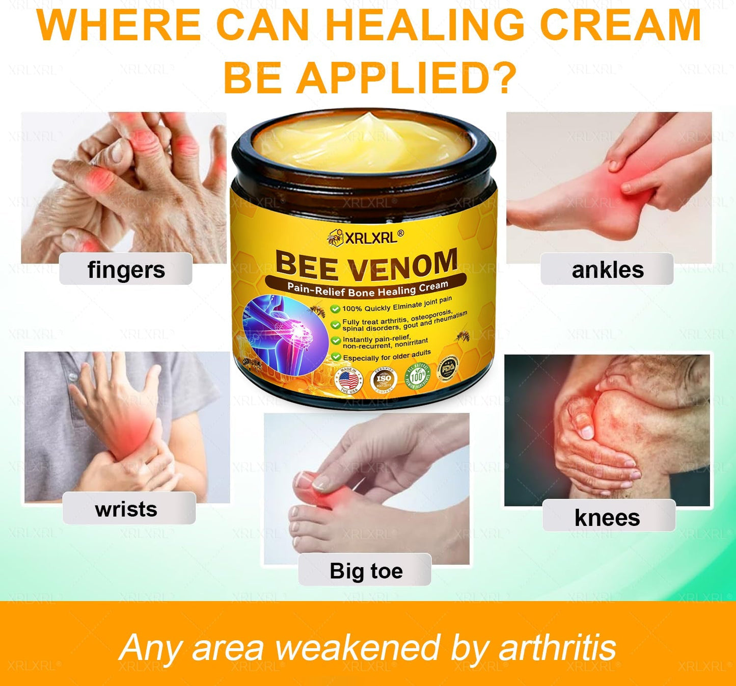 XRLXRL® Bee Venom Pain-Relief Bone Healing Cream (Specially for older adults)🏝️
