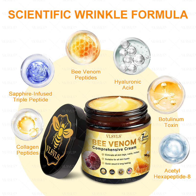 Made and Shipped from USA  🗽𝑽𝑳𝑺𝑽𝑳𝑺® Bee Venom Comprehensive Cream  LAST DAY 80% OFF(Sagging Skin, Fine Lines, Loss of Firmness, Flat Bust, Drooping Hips, and More)
