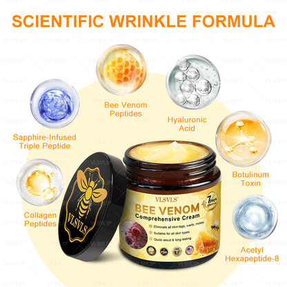 Made and Shipped from USA  🗽𝑽𝑳𝑺𝑽𝑳𝑺® Bee Venom Comprehensive Cream  LAST DAY 80% OFF(Sagging Skin, Fine Lines, Loss of Firmness, Flat Bust, Drooping Hips, and More)
